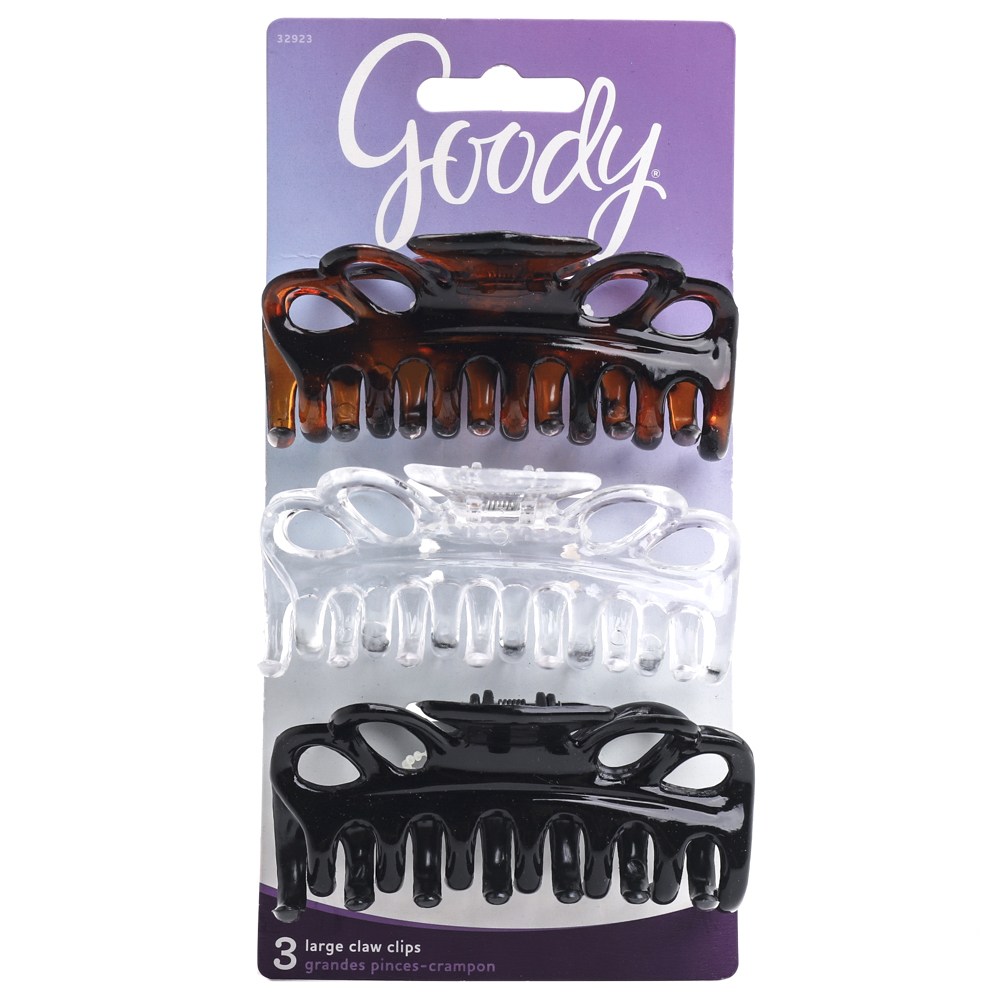 ITEM # 3001047 - GOODY CLAW CLIP BOW TIE 3 ON.CLS - UPC 041457329238 - PACK 48