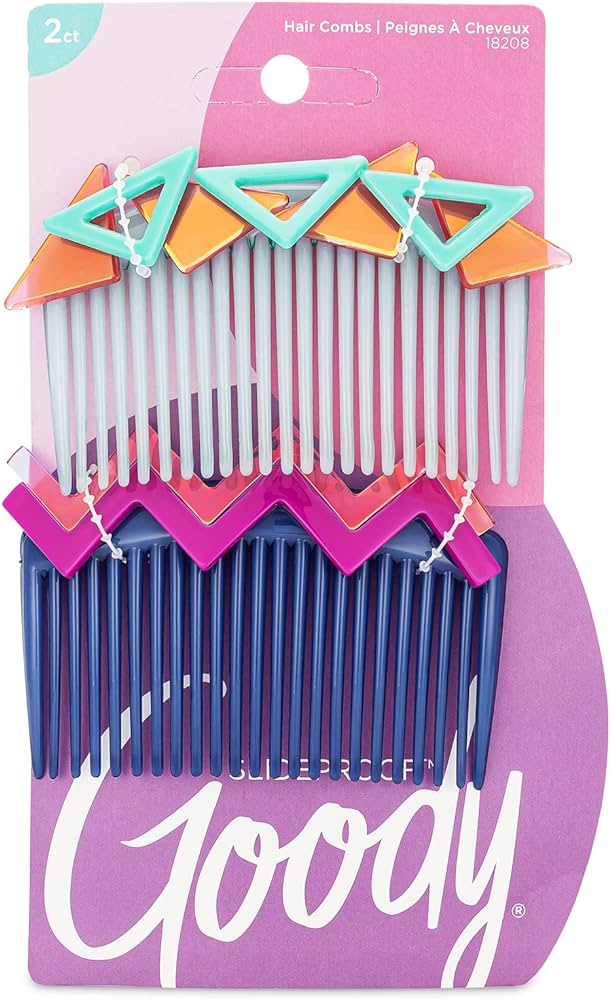 GOODY NOSTALGIA LARGE FASHION COMBS 2CT UPC:041457182086