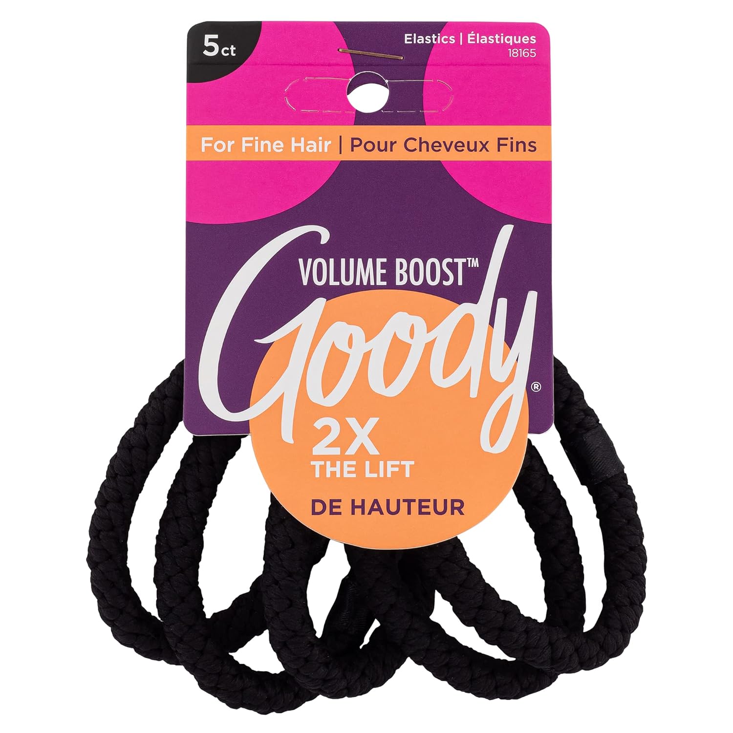 GOODY Volume Boost Ponytailers Elastics Hair Tie UPC:041457182376 Pack:72/3