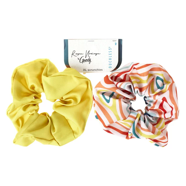 Goody Tru x Reyna Noriega Ouchless XL Printed Scrunchies UPC:041457182871 Pack:72/3