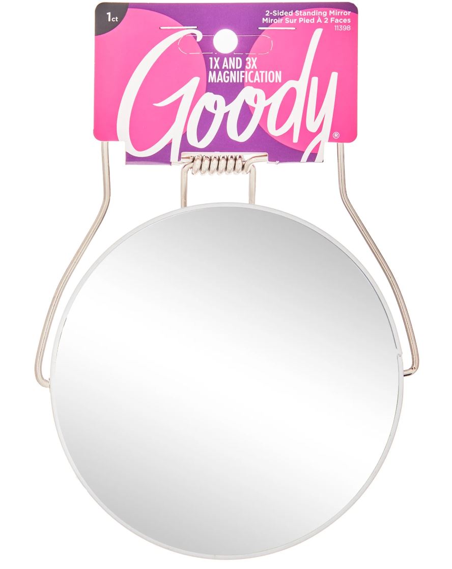 ITEM # 3001429 GOODY AMZ MIRROR 1X 3X MAKEUP-1 CT - PACK: 72/1 - UPC 041457113981