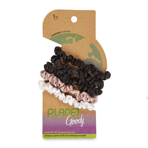 GOODY Planet Ouchless Satin Skinny Scrunchies ...