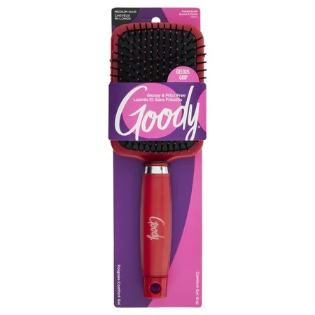 Goody Gel Grip Paddle Hair Brush Assorted Colors UPC:041457095010 Pack: 48 (16-3's)