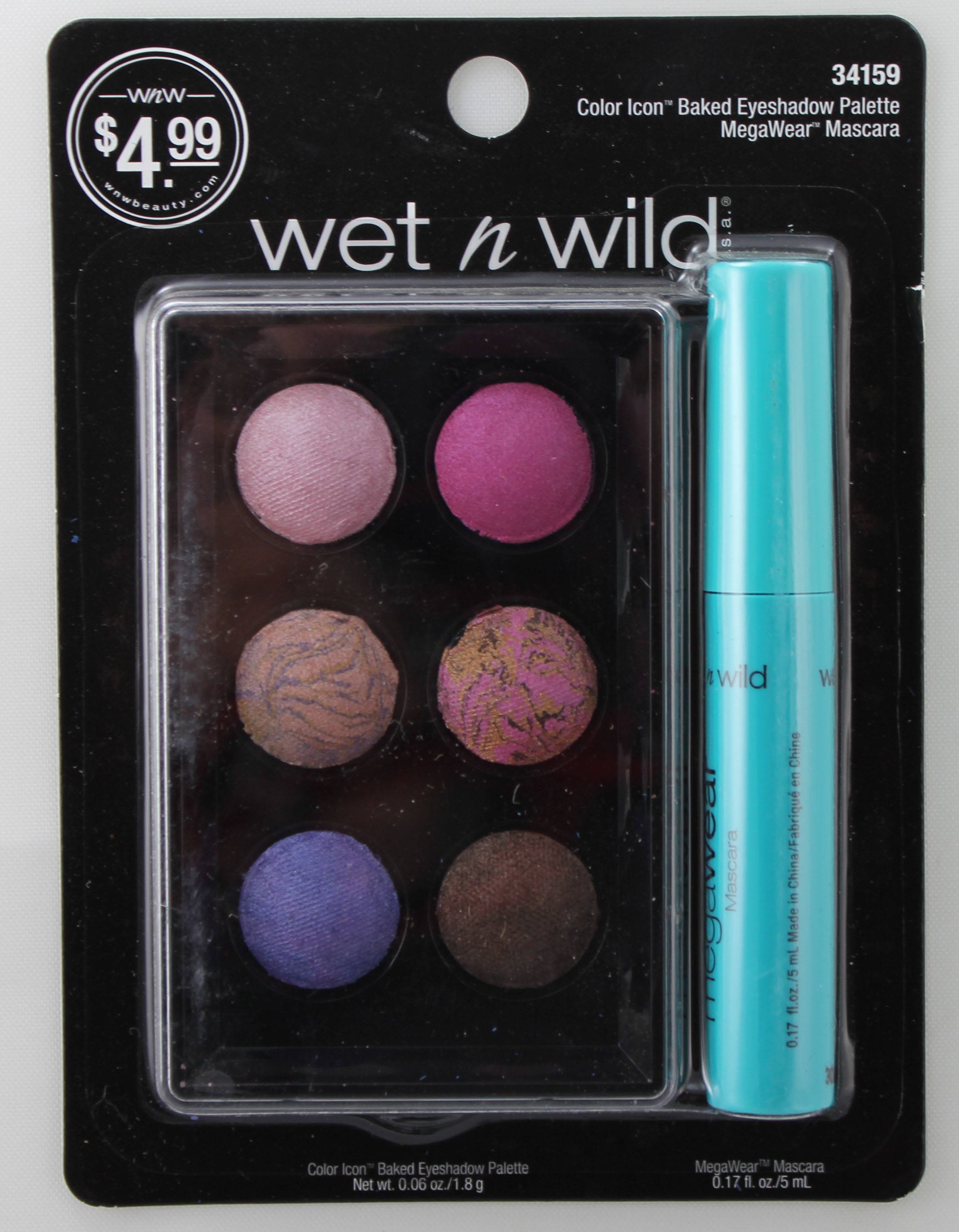 Wet N Wild Color Icon Pan Baked Eyeshadow Palette & MegaWear Mascara - Click Image to Close