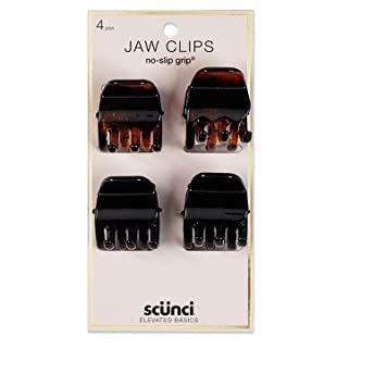 Scunci 3cm No Slip Jaw Clips - 4pk