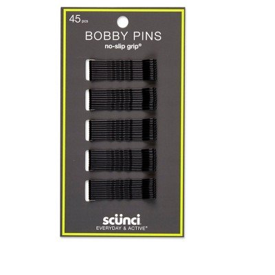 Scunci No Slip Bobby Pins - 45pk Black