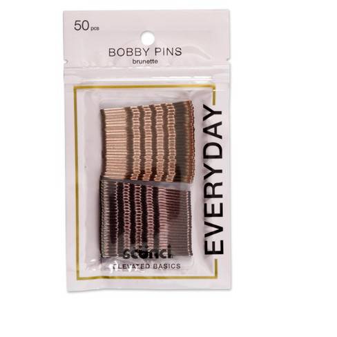 Scünci Bobby Pins Brunette - 50ct