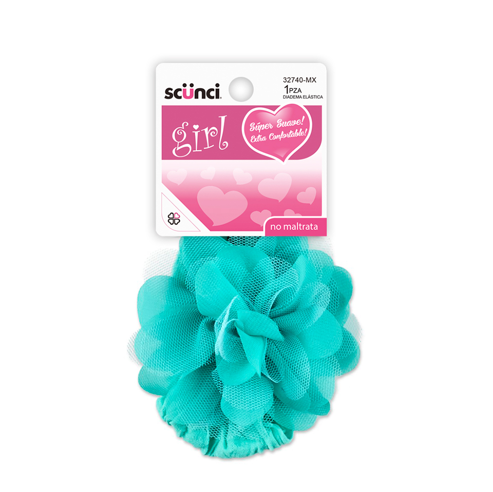 Scunci Girl 1-PK 3.5" ROSETTE HEADWRAP