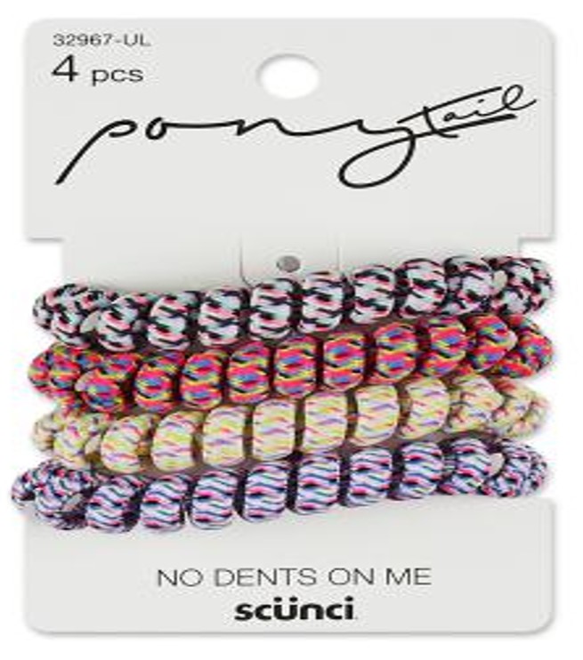 4-PK SPIRAL PONYTAILERS PONYB