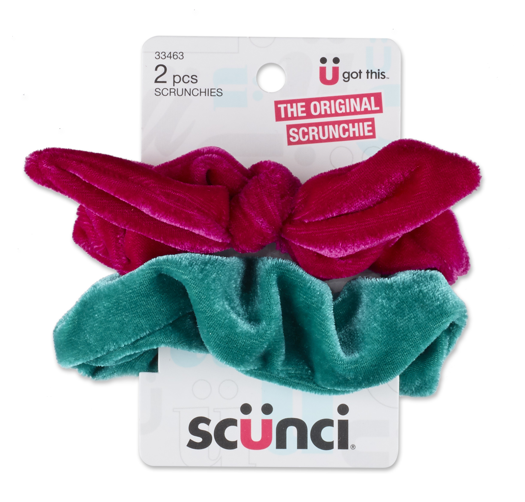 2 pk scrunchies