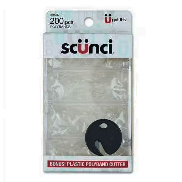 ITEM # 3350703A048 SCUNCI 200-PK POLYBAND KIT PACK: 48 (16-3's) UPC 043194335077