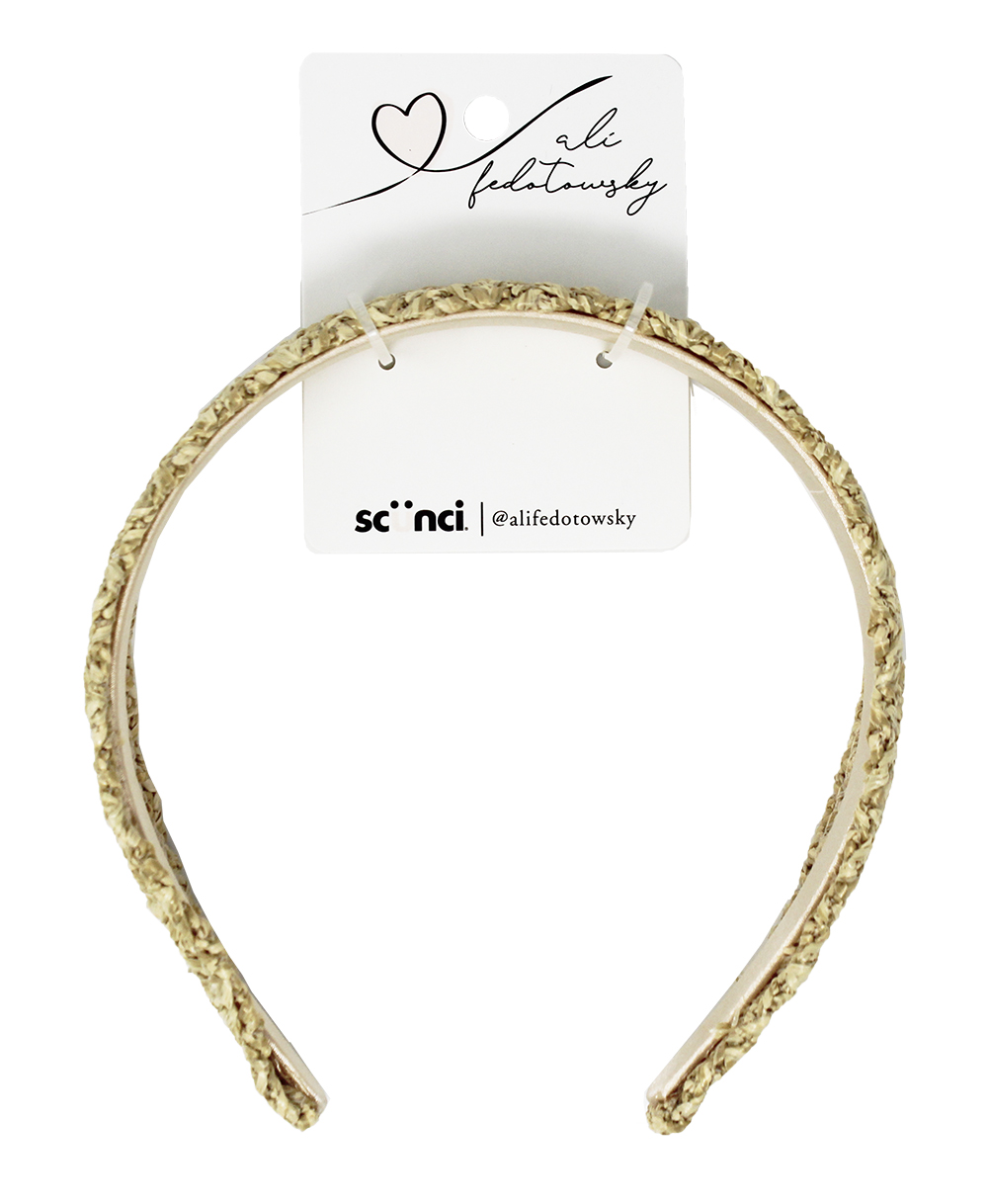 Scunci x Ali Fedotowsky Bohemian Summer Wide Straw Headband