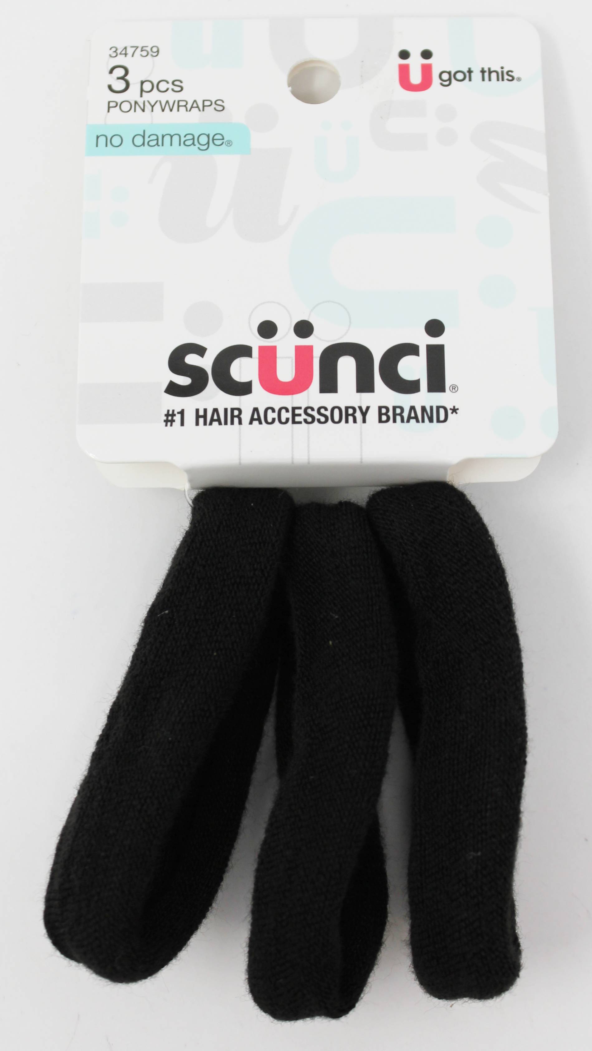 Scünci Ponywraps No Damage® Black - 3ct