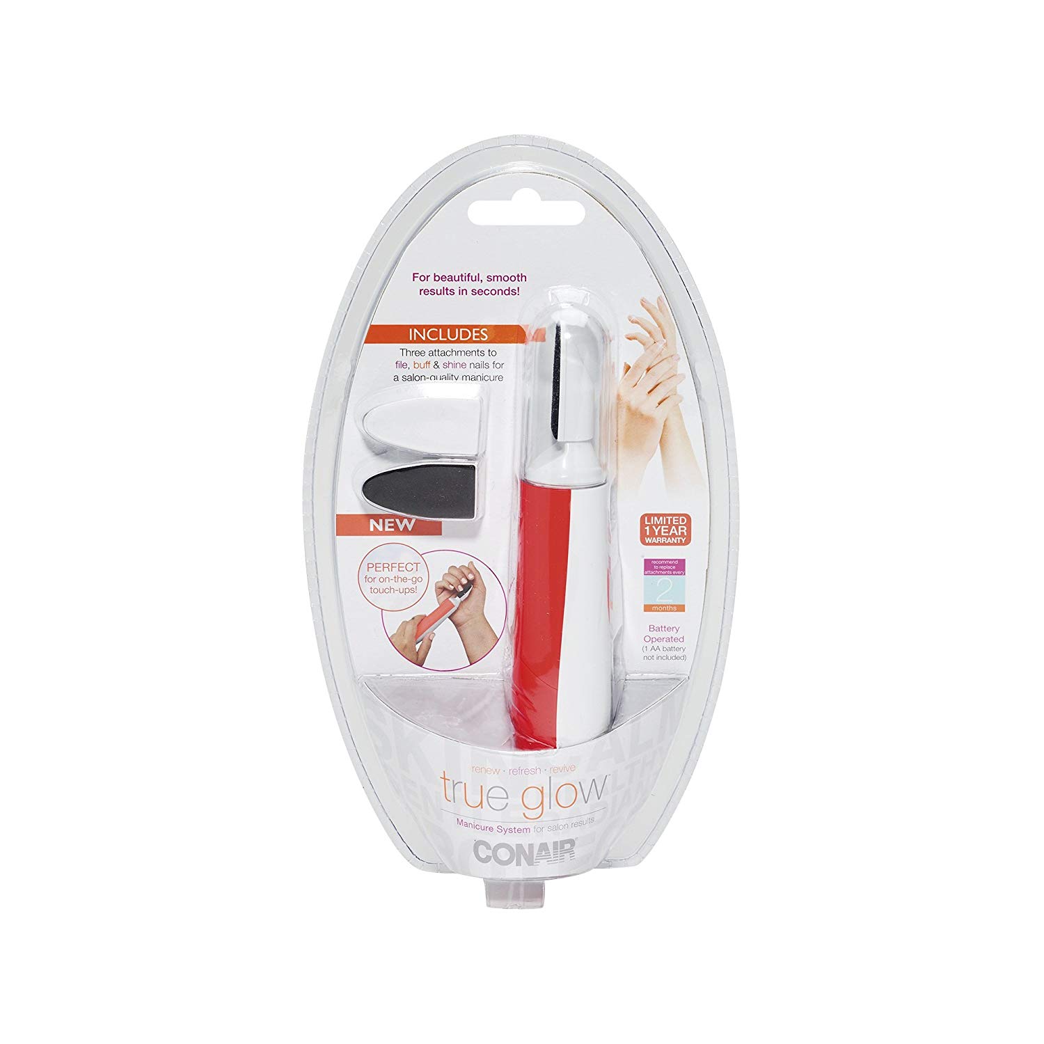 Travel Smart by Conair True Glow Battery Operated Manicure System
