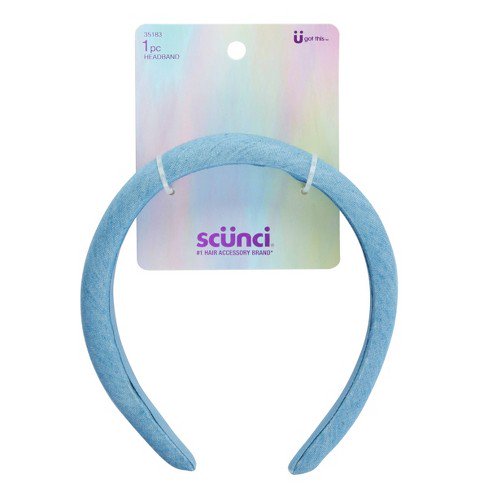 Scünci Denim Soft Padded Headband