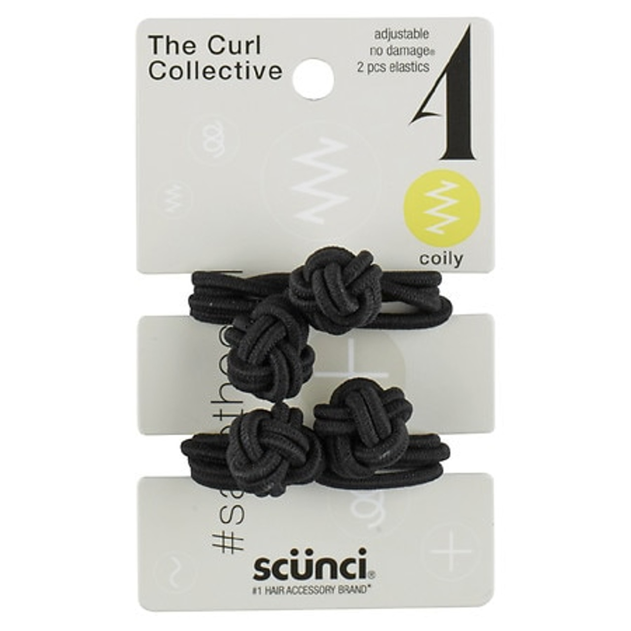 Units of Scunci Curl Collective Knotted Elastics - 2ea - Click Image to Close