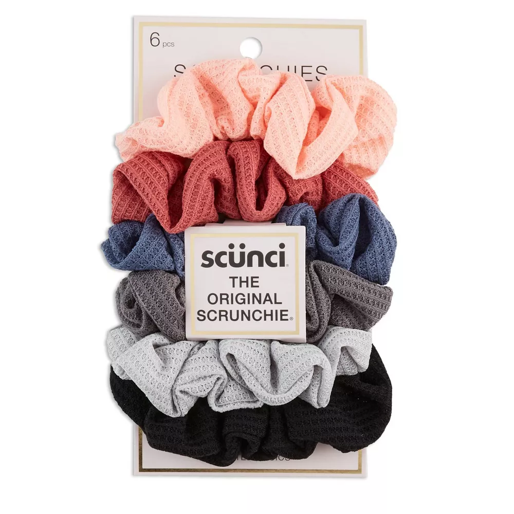 The Original Thermal Ribbed Scrunchie by Scünci 6ct - Click Image to Close