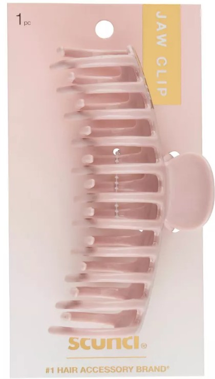 Scunci Hair Accessory Barrel Jaw Clip for Hair - Blush Pink - 1pc