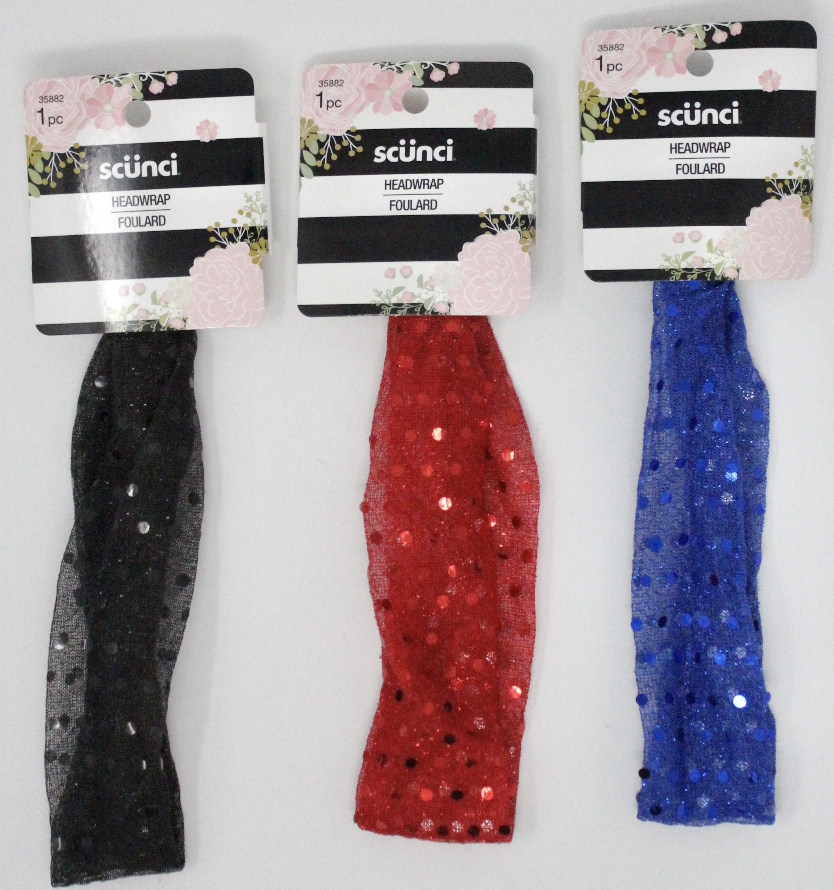 Scunci Holiday Headwraps Assort Colors