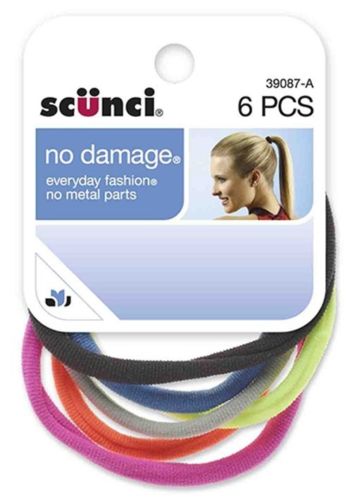 Scunci No Damage Ponytail Holders ? 6 pieces - Click Image to Close