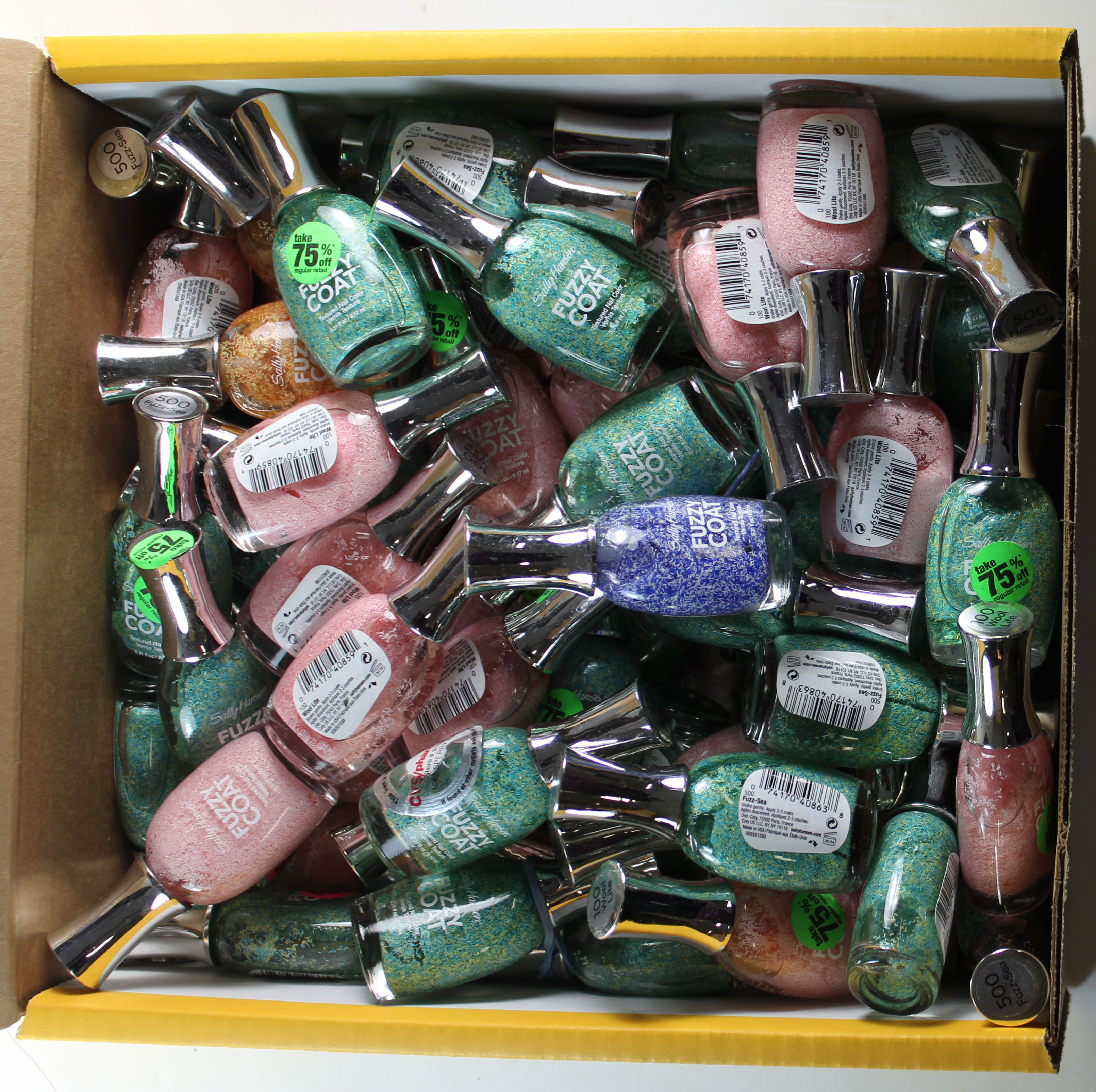 Sally Hansen Fuzzy Textured Top Coat 72 LOT MIX - Click Image to Close