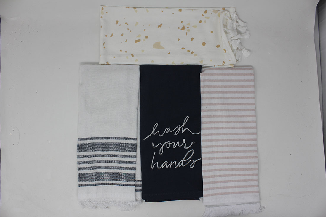 HAND TOWEL, size: 25 in x 15 in, 100% cotton, sold by 4 pcs, dollar ea