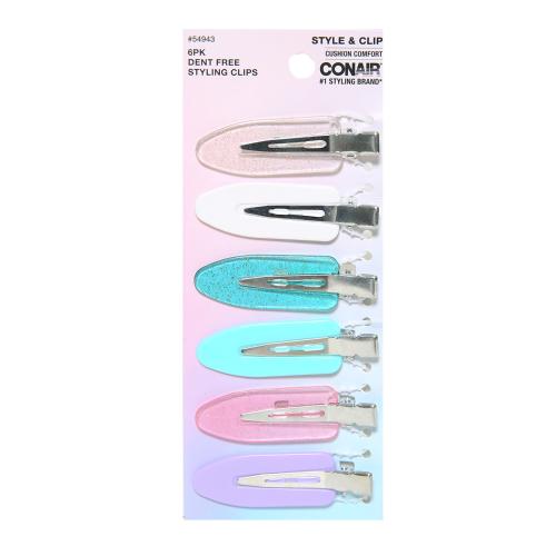 Conair Dent Free Hair Clips 6pk