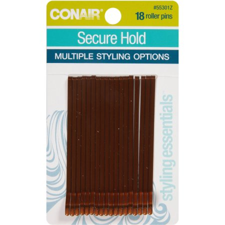 Conair Brown Roller Bobby Pins, 18 Count