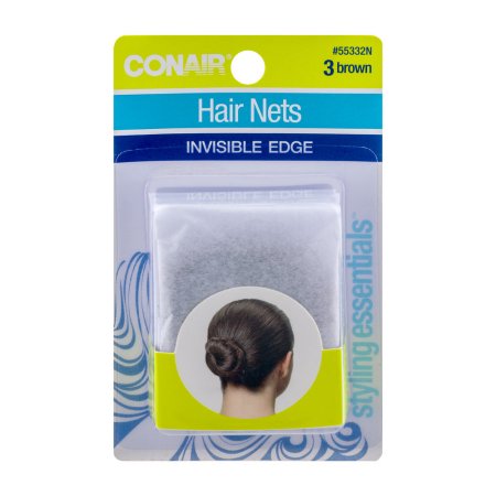 Conair Brown Hair Nets 3 CT - Click Image to Close