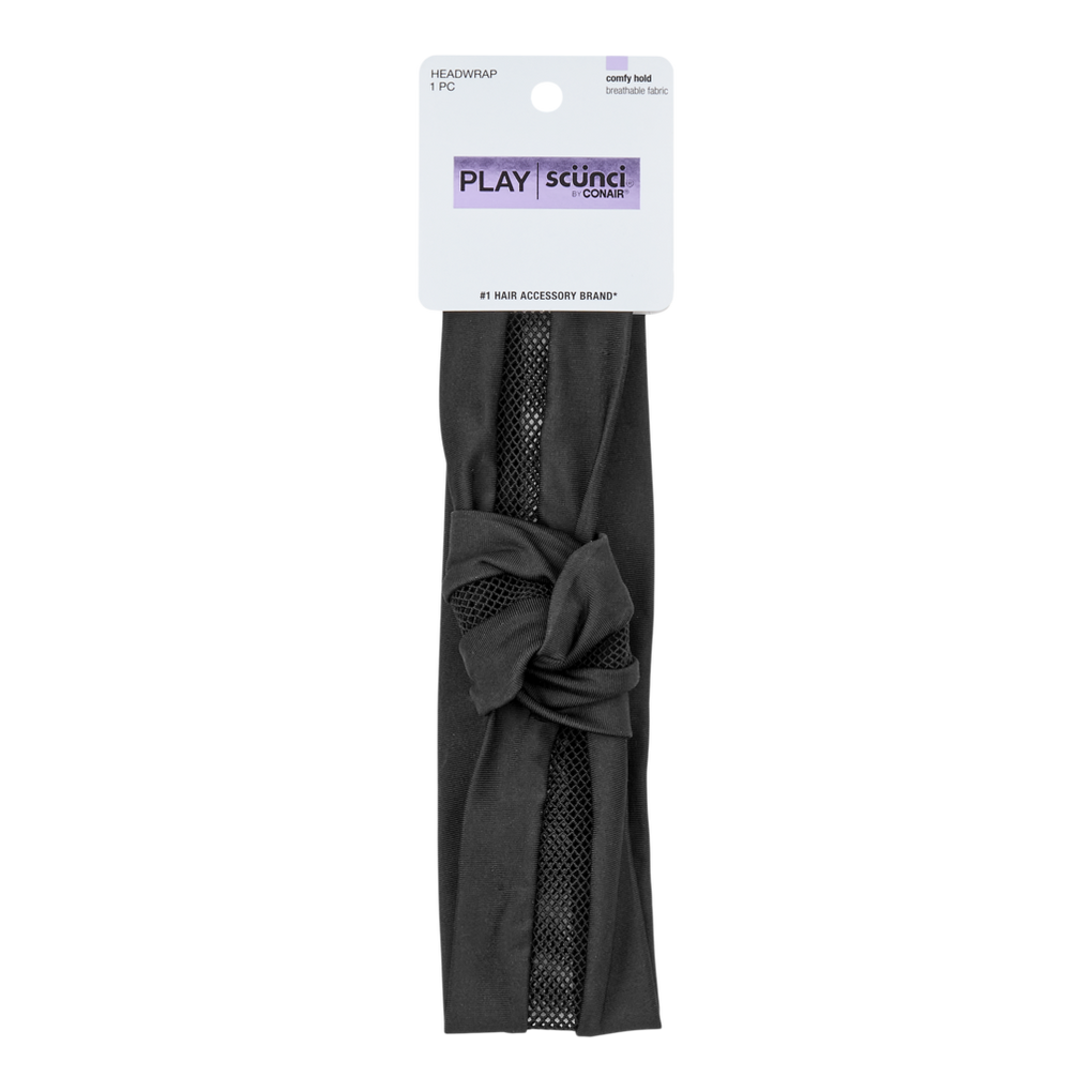 Scunci 1pk Knotted Perforated Headwrap UPC:043194694013 Pack:48/3 - Click Image to Close