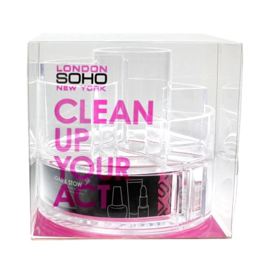 Allegro Soho Expandable Cylinder Vanity Acrylic Organizer, Expandable Vanity, DESK ORGANIZER - Click Image to Close