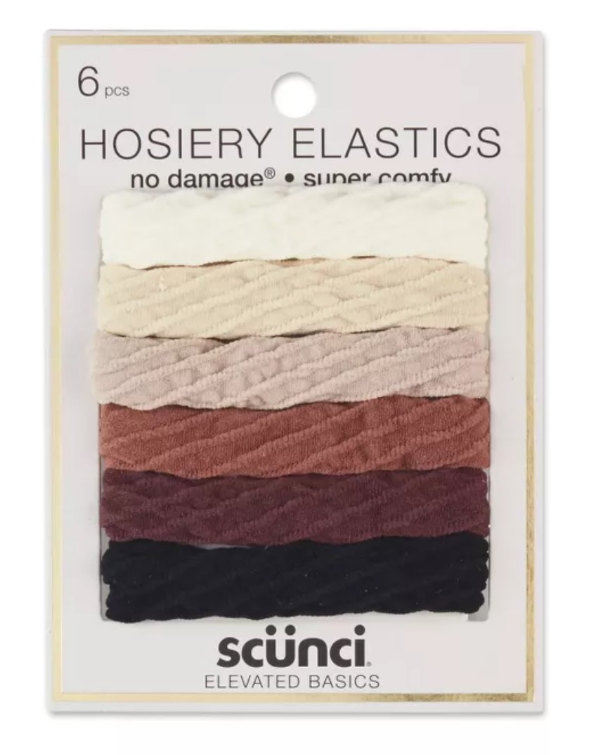 Scunci Hosiery Elastics - 6pk