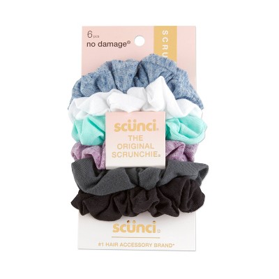 scunci Scrunchies - 6pk - Assorted Colors