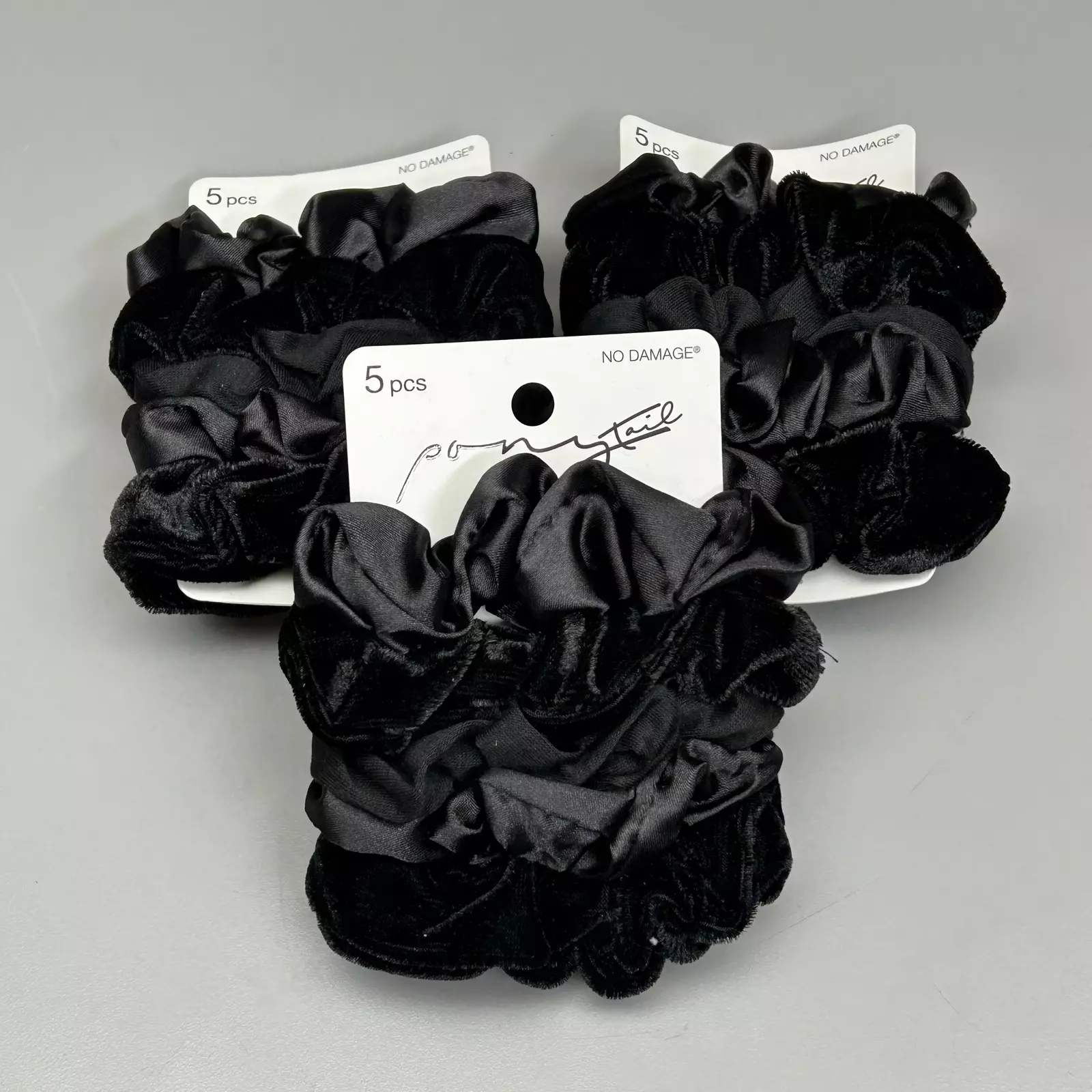 Scrunchie Black 5-Pieces (New)