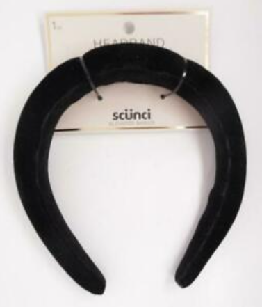 Scunci Comfy Padded Headband - Black 1 Pack