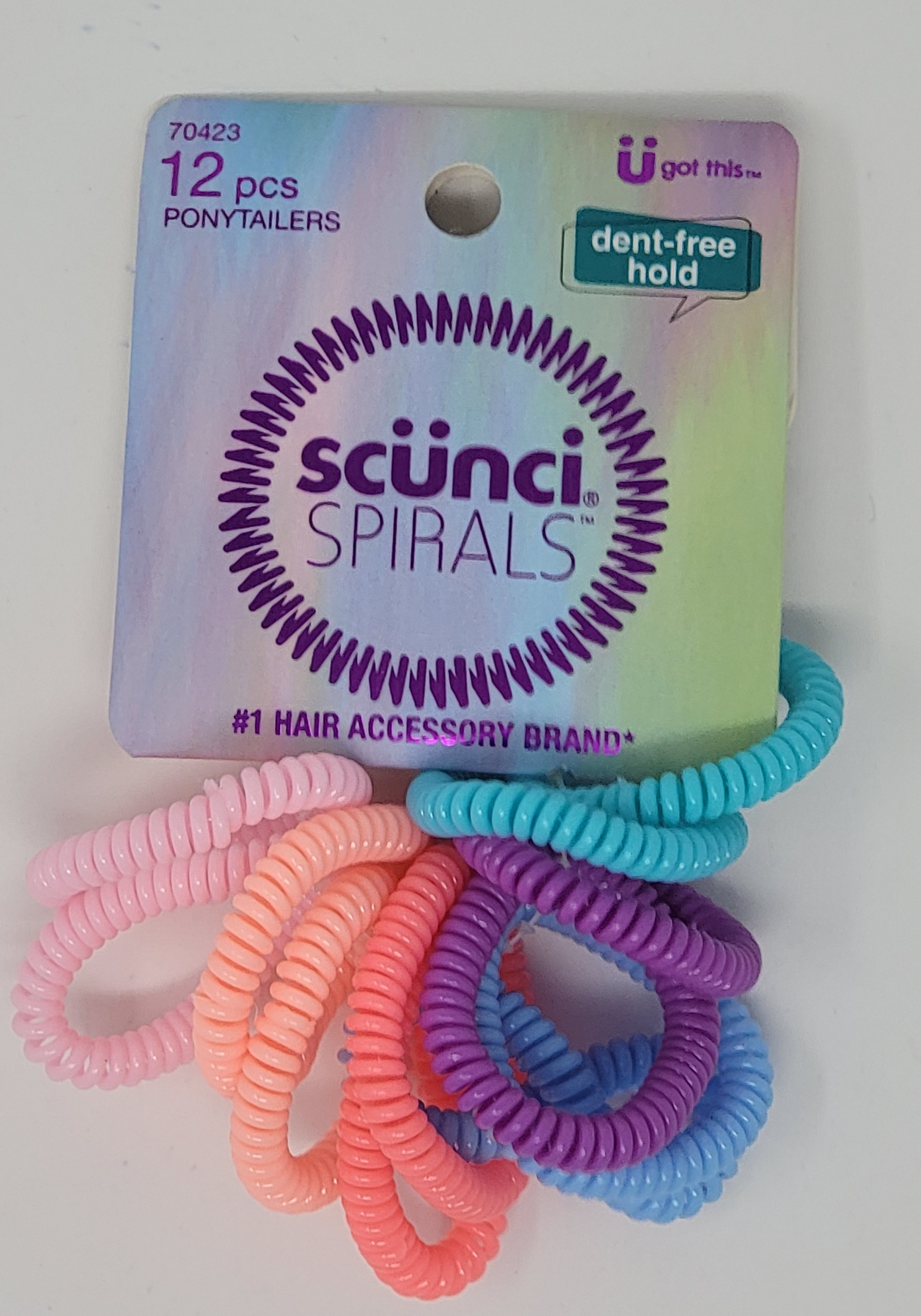 Scunci Spiral Elastics, 12 Count