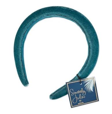 Scunci Sincerely Jules Soft Velour Green Headband