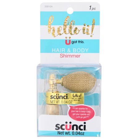 Scunci Small Gold Hair & Body Shimmer - Click Image to Close