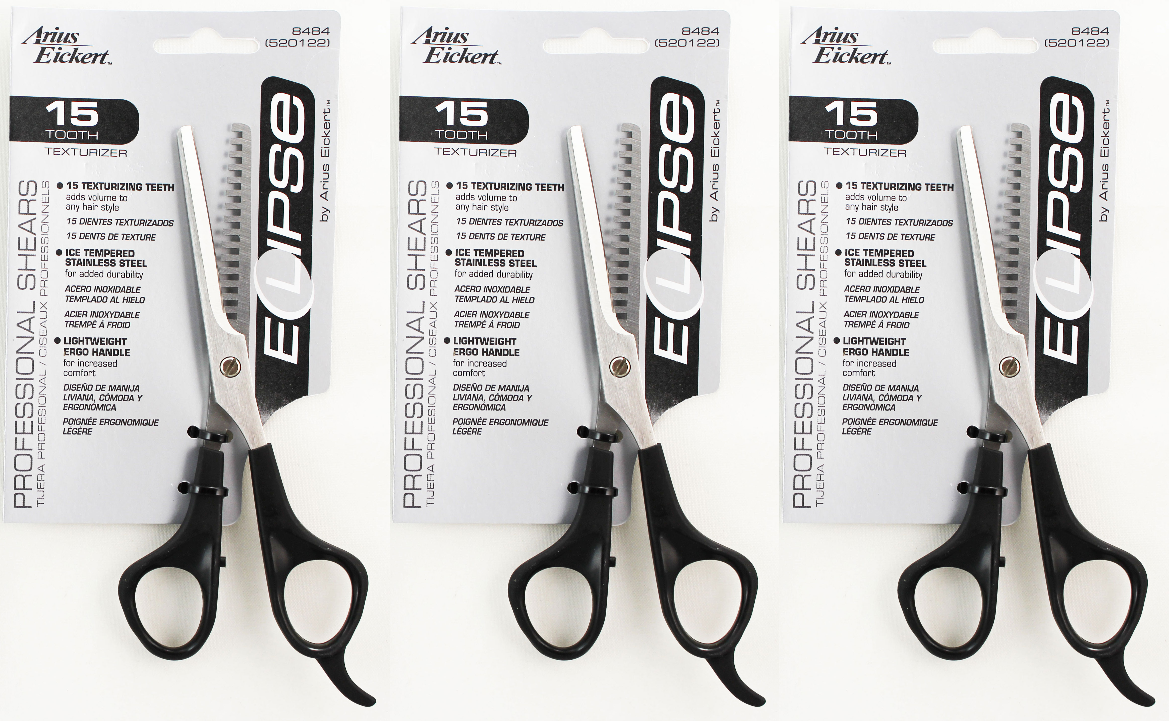Arius Eickert Texturizing Shears Professional 15 Tooth 1ct - Click Image to Close
