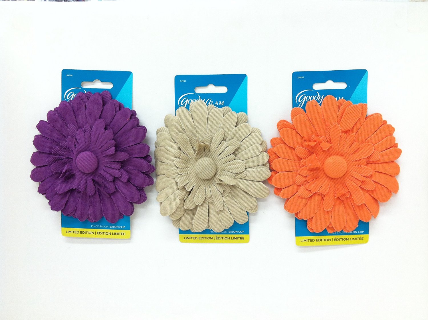 Goody Sunflower With Button Center Salon Clip, 1CT - Click Image to Close
