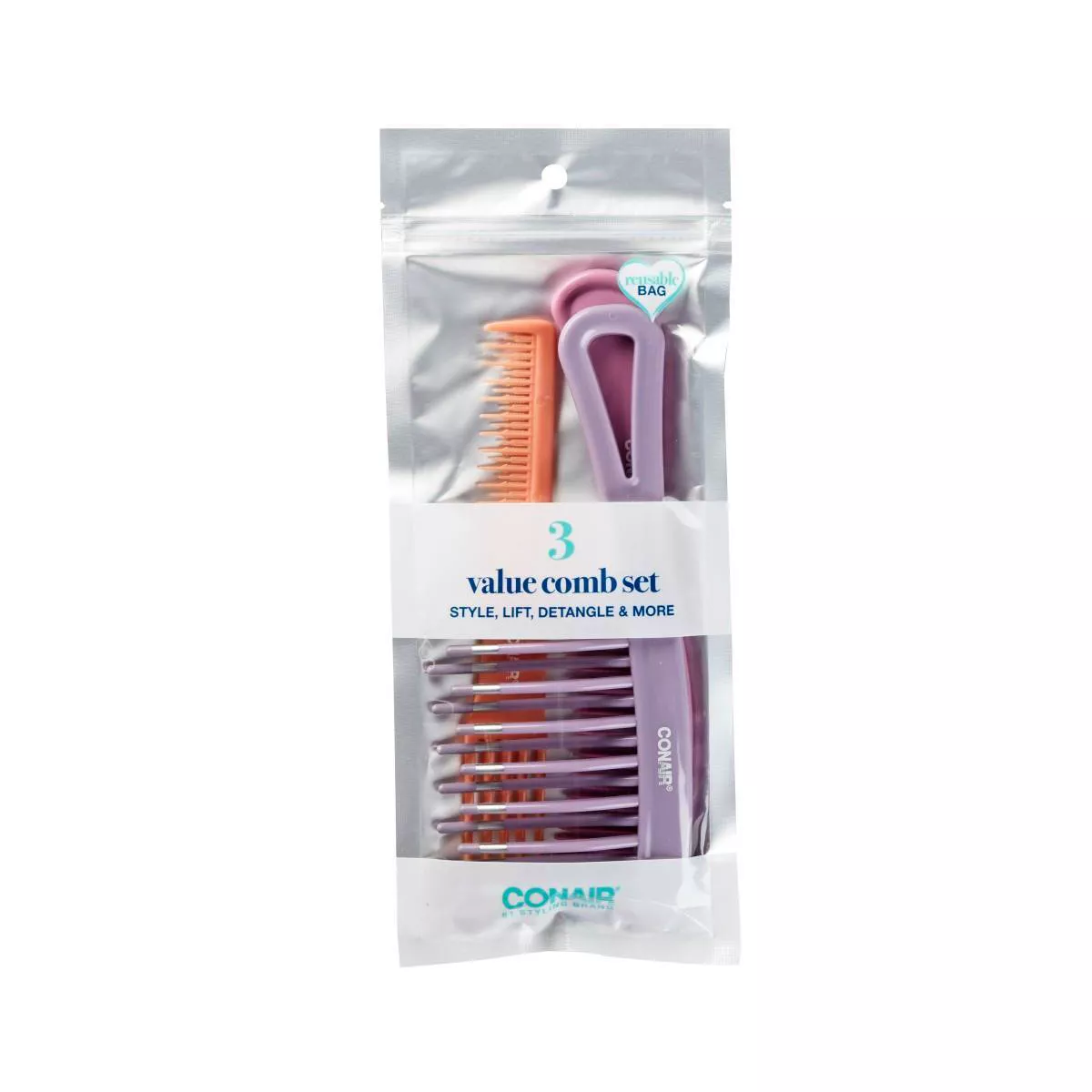 Conair Hair Comb Set - 3ct