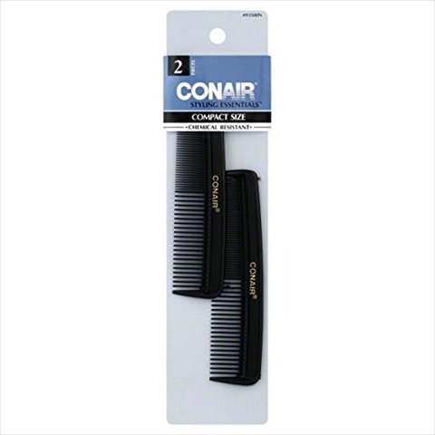Conair Black Pocket Combs, 2 Counts
