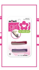 Scunci Girl No Slip Barrettes, 2CT (Spanish Packaging) - Click Image to Close