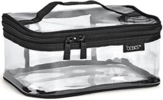 Item#A004292HA Conair Basics Clear PVC Train Case UPC:079642014416