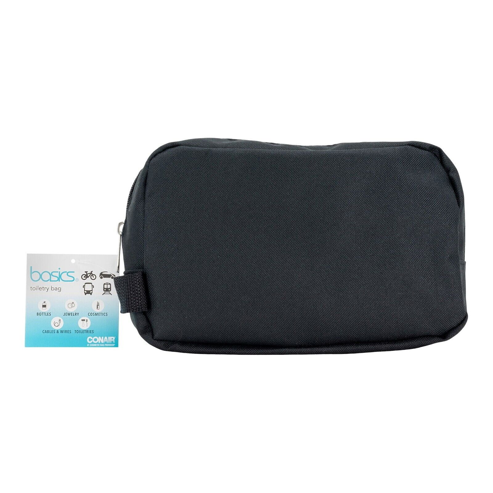 Basics Black Toiletry Bag UPC:079642295952 - Click Image to Close