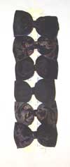 Black Hair Bows - 1 Dozen - Click Image to Close