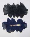 Beautiful Black & Blue Bows - 1 Dozen - Click Image to Close