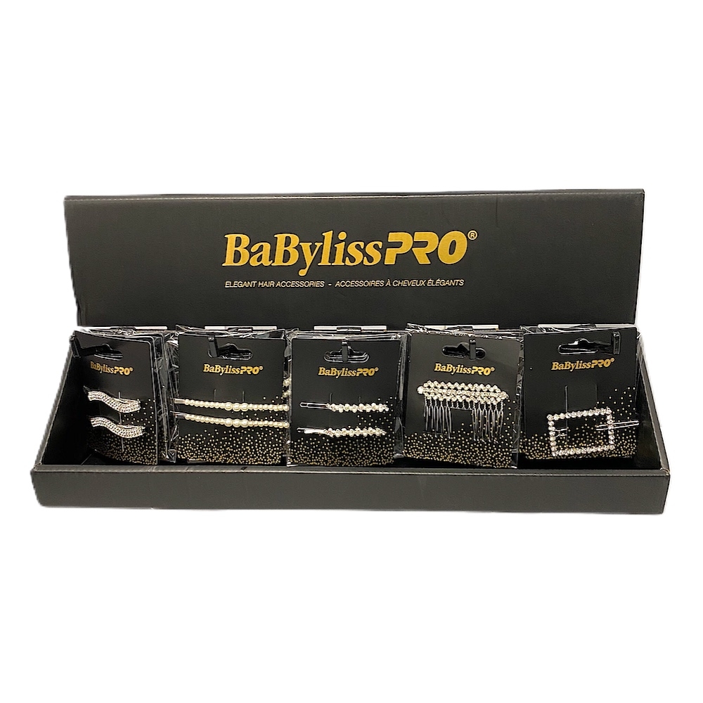 BaBylissPRO Elegant Hair Accessories 20pcs Display - Click Image to Close