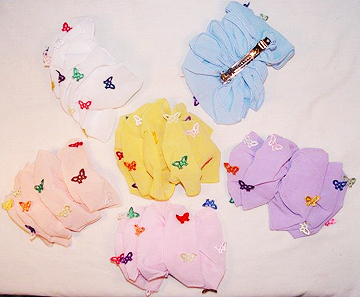 Butterfly Chiffon Hair bow - sold by the dozen in assorted color