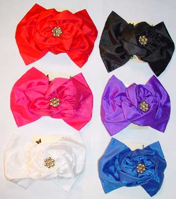 Bright Beautiful Hair Bows - 1 Dozen - Click Image to Close